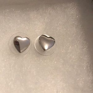 Kate Spade Silver Heart Stud Earrings!